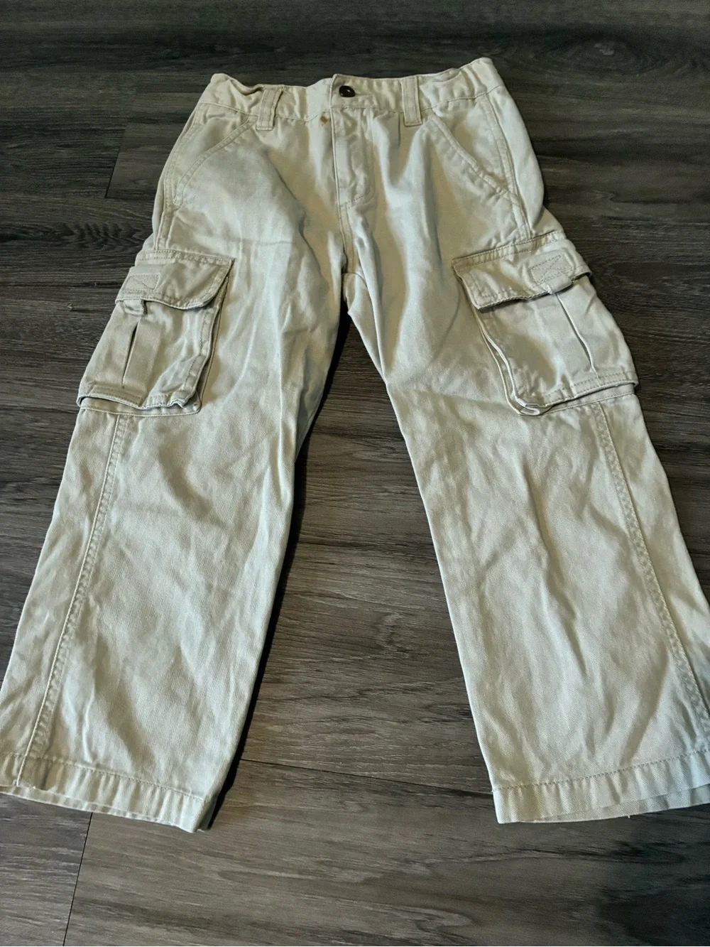 Boys Cargo Pants in Light Beige - Size 5